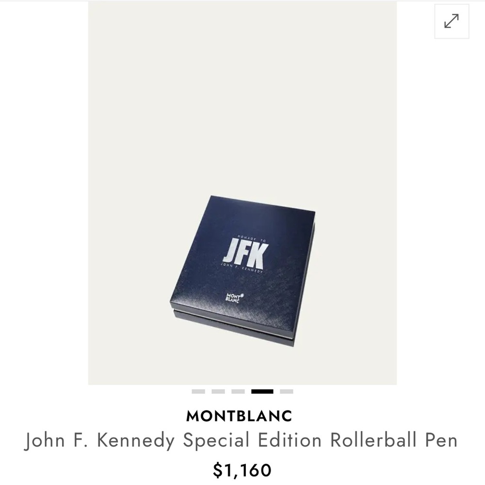 NWT Montblanc JFK Edition Rollerball Pen - Navy